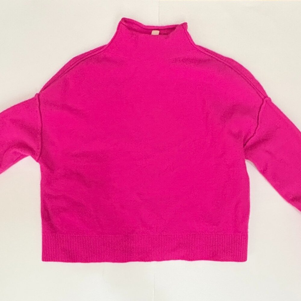 Pilcro 100% Cashmere Bright Pink Sweater XXS